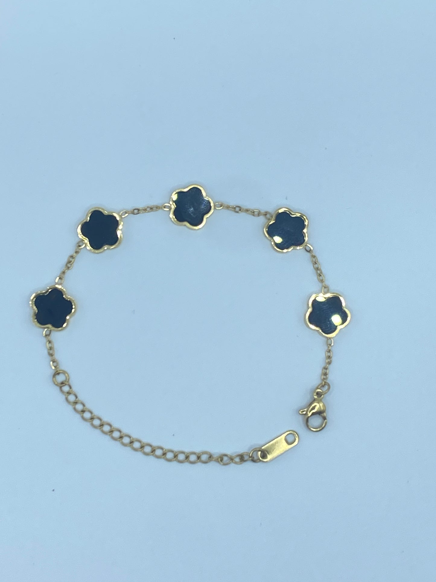 Bracelet Fleures noires