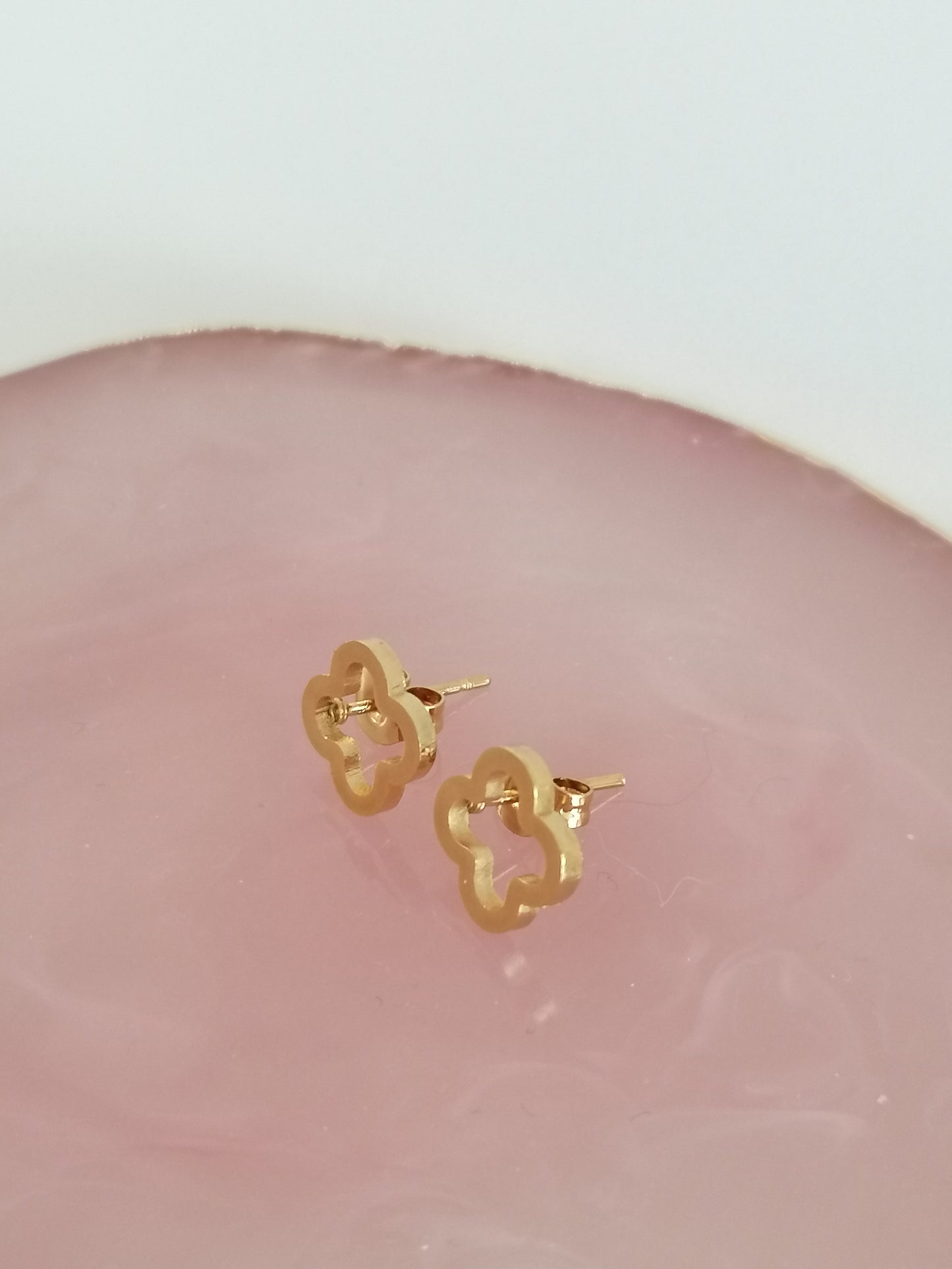 Boucle d'oreille trèfle