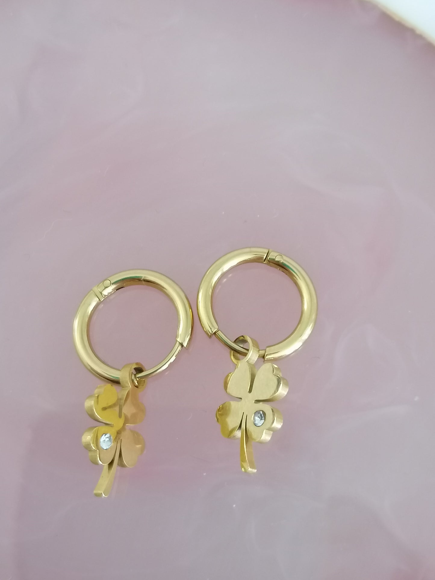 Boucle d'oreille Trèfle