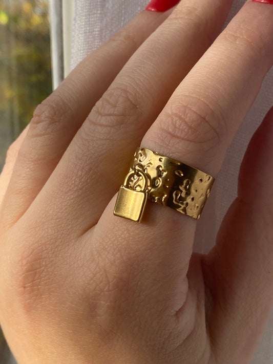 Bague Breloque cadenas