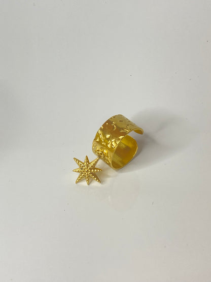Bague Ella , Breloque étoile ajustable