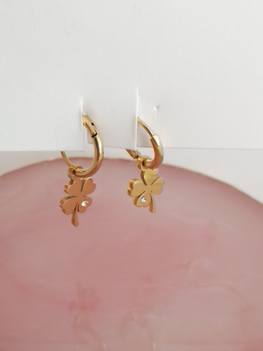 Boucle d'oreille Trèfle