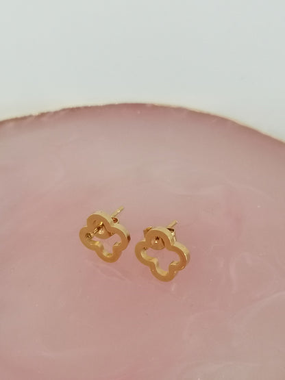 Boucle d'oreille trèfle